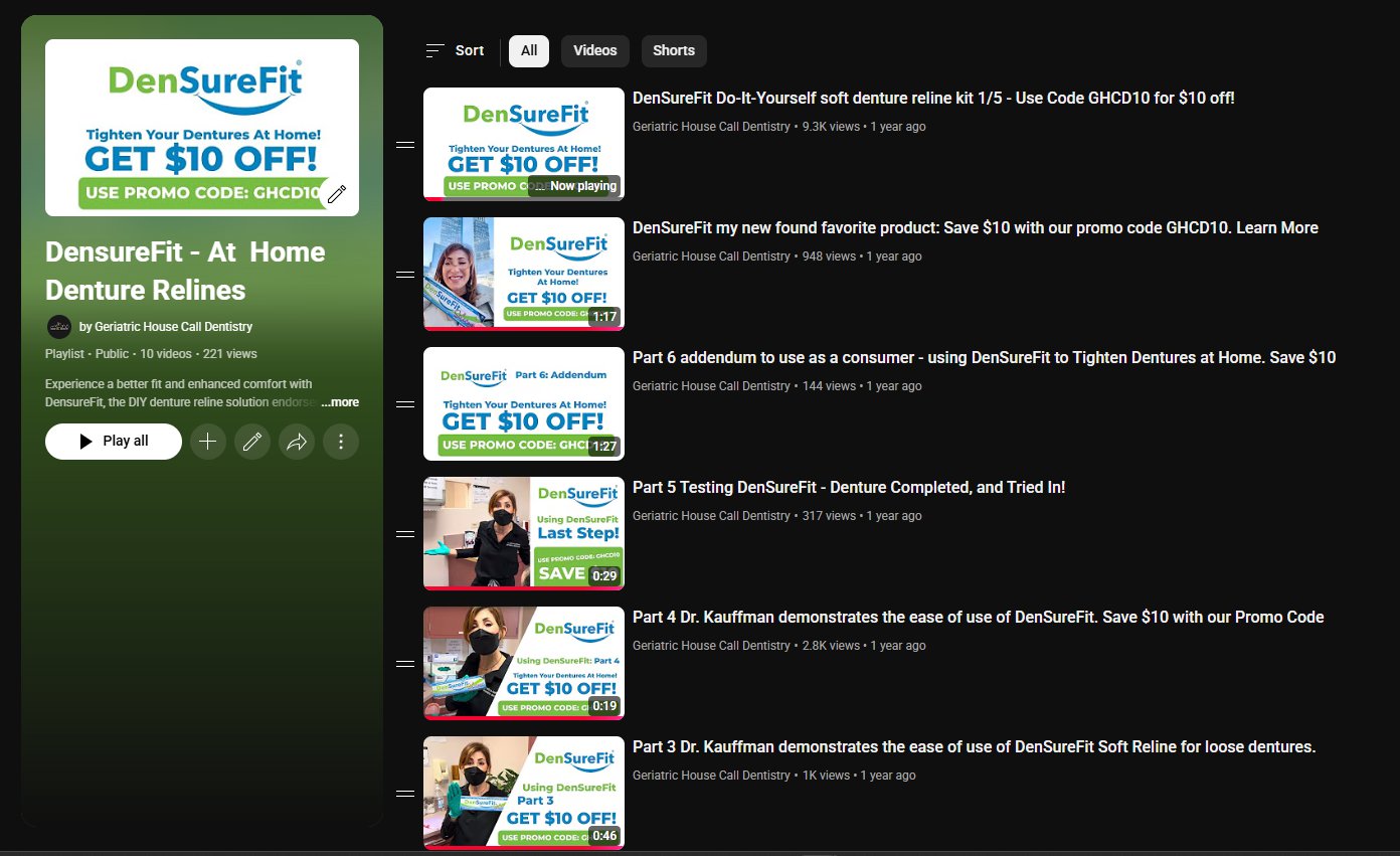 DensureFit Video Series by Geriatric house Call Dentistry