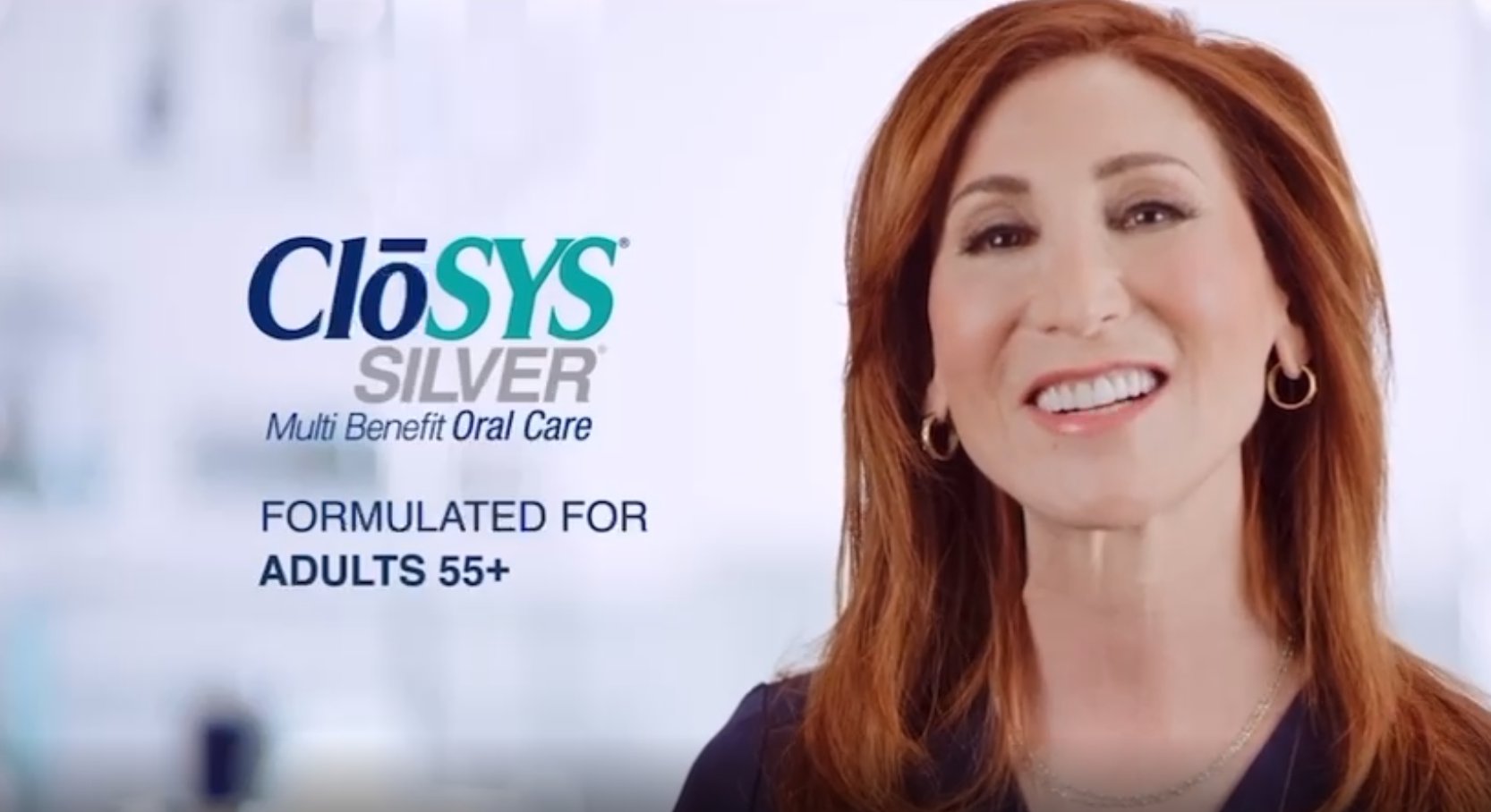Closys Commercial for Closys Silver Multi Benefit Oral Care formulated for adults 55 and up