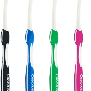 Orabrush Tongue Scraper, Tongue Cleaner Helps Fight Bad Breath, 4 Tongue Scrapers